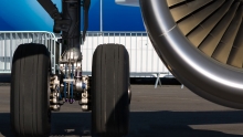 Engines, wing and landing gear