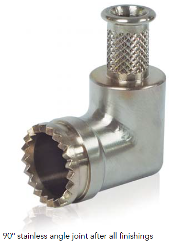 90° stainless angle joint 90° stainless angle joint